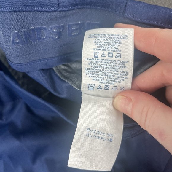 Lands End Traditional Fit Performance Navy Blue Golf Tennis Shorts Men's Size 36 - Picture 9 of 16